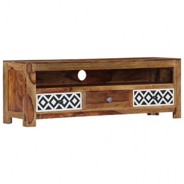 Mueble para TV madera maciza de sheesham 120x30x40 cm D