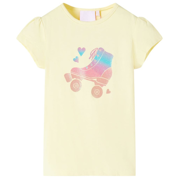 Camiseta infantil amarillo suave 140 D