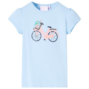 Camiseta infantil azul claro 104 D