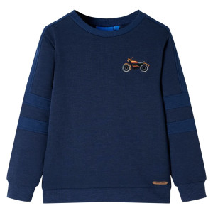 Moletom infantil azul marinho mélange 92 D