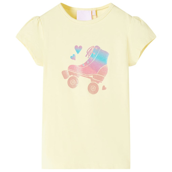 Camiseta infantil amarillo suave 92 D