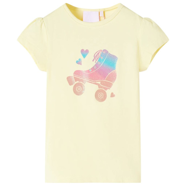 Camiseta infantil amarillo suave 128 D