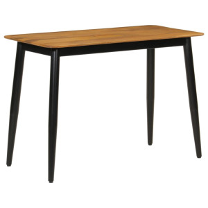 Mesa de jantar de madeira maciça de mangue e ferro 112x52x76 cm D