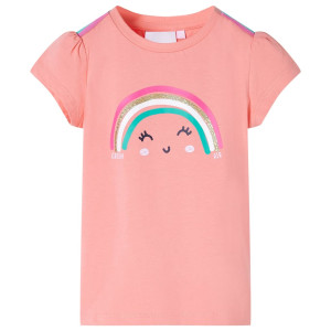 Camiseta para niños color coral claro 104 D