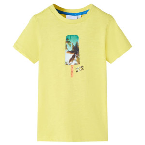 Camiseta infantil amarela 116 D