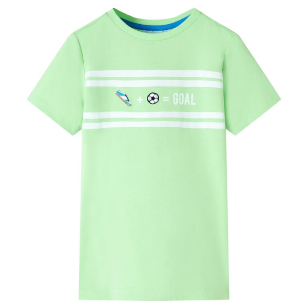 Camiseta para niños verde neón 116 D