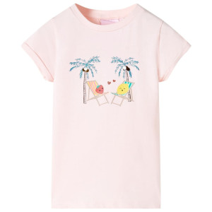 Camiseta infantil rosa macia 92 D