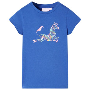 Camiseta para niños azul cobalto 92 D