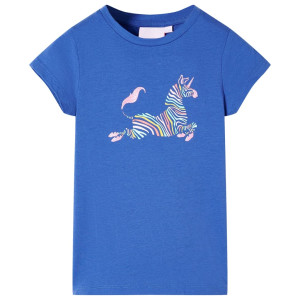 Camiseta para niños azul cobalto 116 D