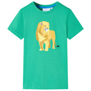 T-shirt verde crianças neon 104 D