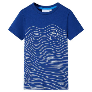 Camiseta infantil azul escuro 116 D