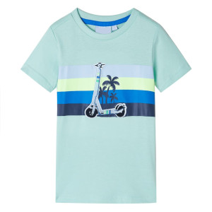 Camiseta para niños menta claro 104 D