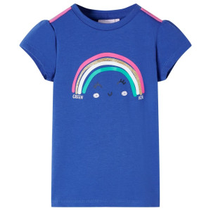 Camiseta para niños azul cobalto 140 D