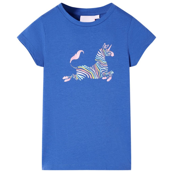 Camiseta para niños azul cobalto 140 D