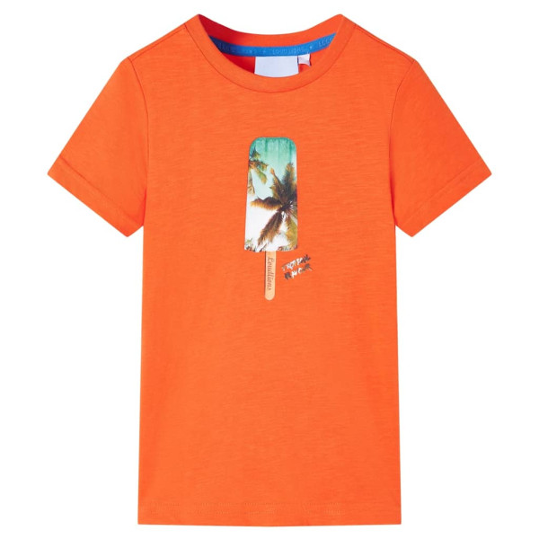 Camiseta infantil naranja oscuro 128 D