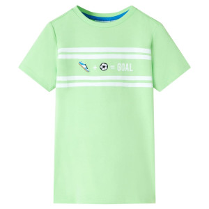 T-shirt para crianças verdes neon 104 D