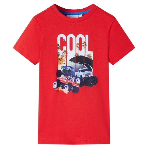 Camiseta para niños rojo 116 D