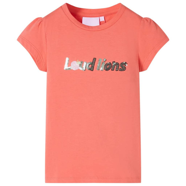 Camiseta para niños de manga casquillo coral 116 D