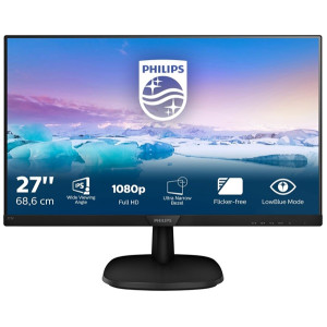 Monitor PHILIPS 27" LCD FHD 273V7QDAB preto D