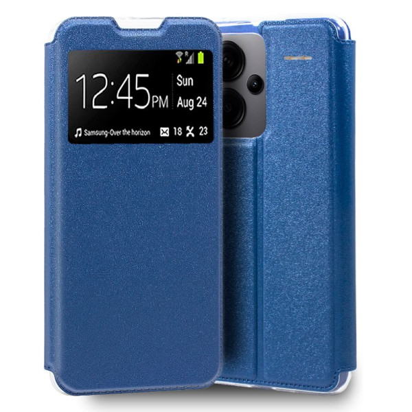 Fundação COOL Capa de Flip para Xiaomi Redmi Note 13 Pro Plus 5G luz azul D