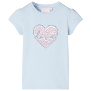 Camiseta de niños azul claro 116 D