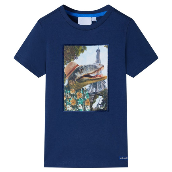 Camiseta infantil azul oscuro 92 D