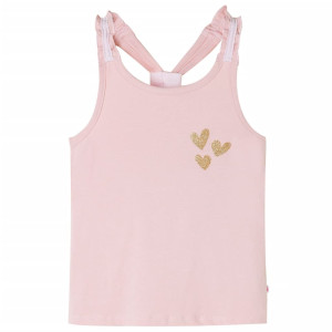 Camiseta de tirantes infantil rosa claro 140 D