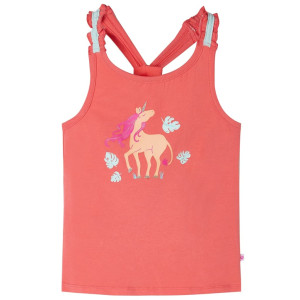 Camiseta de tirantes infantil color coral 92 D