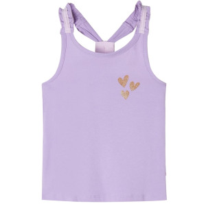 Camiseta de tirantes infantil color lila 128 D