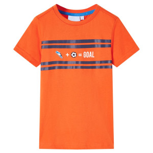 Camiseta infantil naranja oscuro 116 D