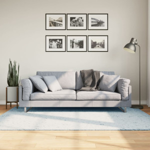 Almofada de cabelo curto suave lavável HUARTE azul 140x200 cm D