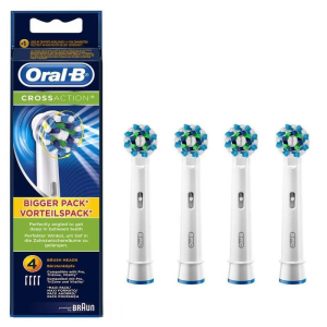 Cabeça de reposição BRAUN para escova oral braun-b pro cross action Pack 4 D