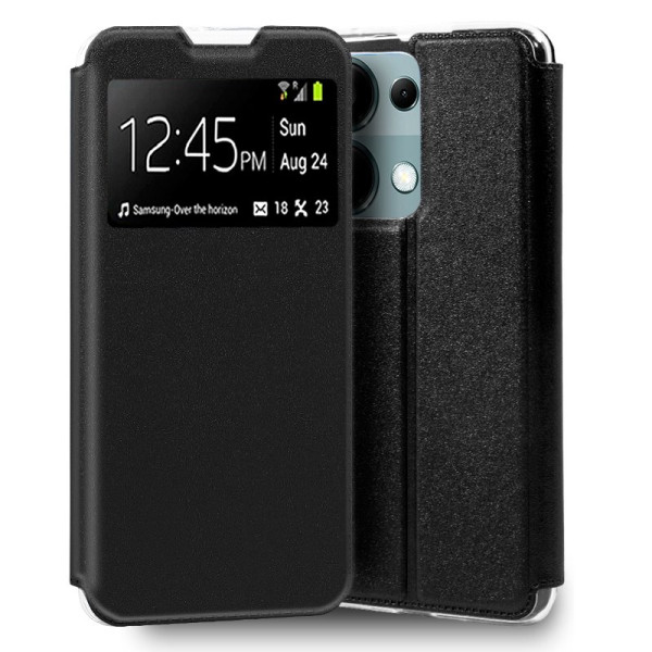 Funda COOL Flip Cover para Xiaomi Redmi Note 13 Pro Liso Negro D