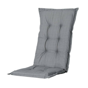 Madison Cojín de silla con respaldo alto Basic gris 123x50 cm D