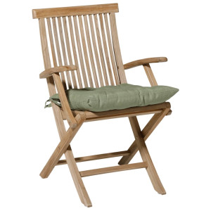 Madison Cojín para silla Panama 46x46 cm verde salvia D