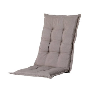Madison Cojín de silla con respaldo alto Basic gris taupé 123x50 cm D