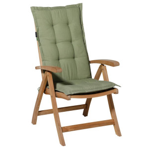Madison Cojín para silla de respaldo bajo Panama verde salvia 105x50cm D