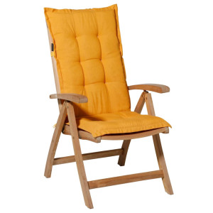 Madison Cojín de silla de respaldo alto Panama brillo dorado 123x50cm D