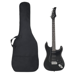 Guitarra elétrica para iniciantes com estojo preto 4/4 39 D