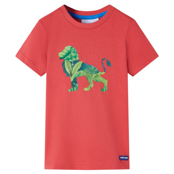 Camiseta infantil color rojo 104 D