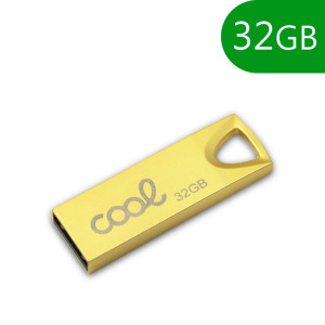 Pen Drive USB x32 GB 2.0 COOL Metal KEY Ouro D