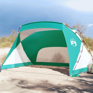 Tenda de praia em tafetá verde água 274x178x170/148 cm 185T D