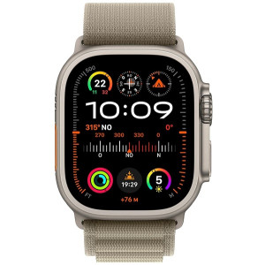 Apple Watch Ultra 2 GPS + cellular 49mm titanio loop alpine L verde D