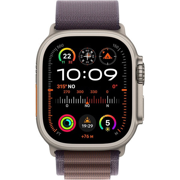 Apple Relógio Ultra 2 GPS + celular 49mm titânio loop alpino S índigo D