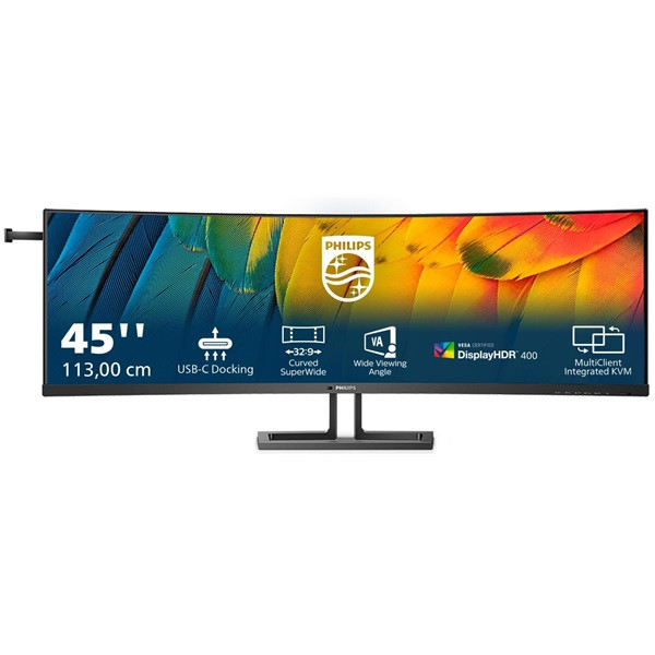 Monitor profesional curvo philips 45b1u6900c 44.5'/ dual qhd/ multimedia/ negro D