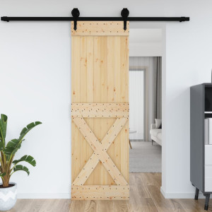 Puerta NARVIK madera maciza pino 70x210 cm D