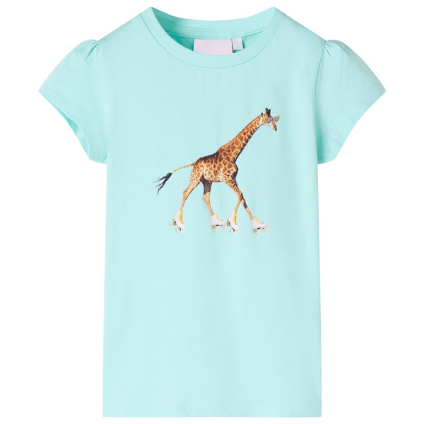 Camiseta infantil aguamarina claro 140 D