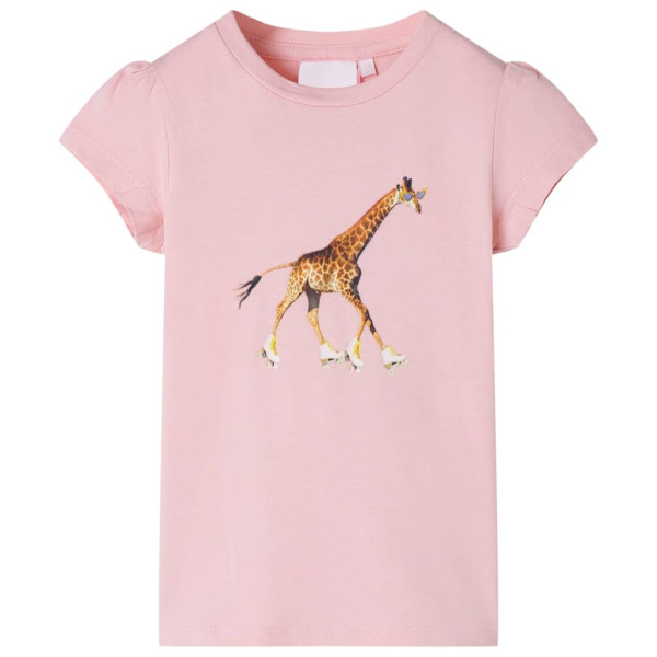 Camiseta infantil rosa claro 104 D