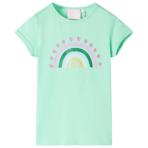 Camiseta infantil verde brillante 92 D