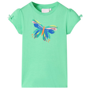 Camiseta infantil verde claro 140 D